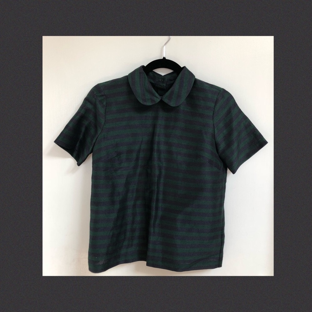 MADEWELL Blouse with Peter Pan collar